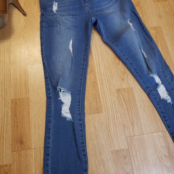 Bebe denim jumpsuit - Picture 4 of 11